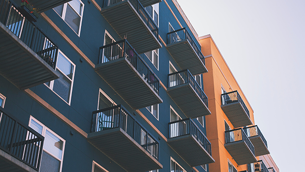 A high-rise apartment building.